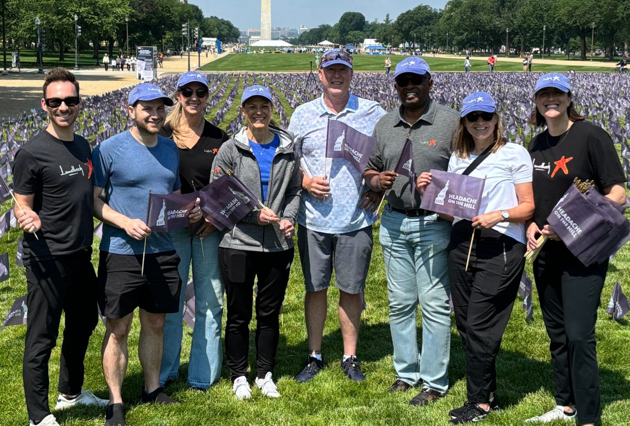 National Flag Installation - Migraine and Headache Awareness Month